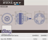 DUALSKY Xmotor GA4000.6 210 KV 28-polig bis 4000W (35-40ccm)