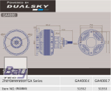 DUALSKY Xmotor GA4000.7 180 KV 28-polig bis 4300W (35-40ccm)