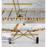 VALUEPLANES TIGER MOTH DEHAVILLAND DH82A HOLZBAUSATZ 1:3,8 2,36M MIT METALLBESCHLGEN UND GFK MOTORHAUBE