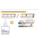 VALUEPLANES TIGER MOTH DEHAVILLAND DH82A HOLZBAUSATZ 1:3,8 2,36M MIT METALLBESCHLGEN UND GFK MOTORHAUBE