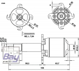 Robbe Modellsport RO-POWER TORQUE LS 6330/15 Brushless Motor mit Verlngerungswelle