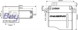 CHASERVO LV06H 15T 6mm LV Servo fr F3K, F5K u..