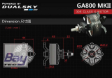 DUALSKY Brushless Motor XMotor GA800.15 MKII 810 KV 28-polig bis zu 770W