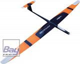 Robbe Modellsport ARGOS ARF Voll-CFK 2,75m Elektro Segler Voll-Carbon, Weiss/Blau/Neon Orange