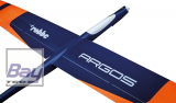 Robbe Modellsport ARGOS ARF Voll-CFK 2,75m Elektro Segler Voll-Carbon, Weiss/Blau/Neon Orange