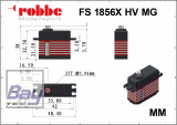 Robbe Modellsport FS 1856X HV MG Digital Brushless Servo 15mm 45g 18kg/cm