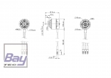 Tomcat P3702 Brushless Motor 2808 KV1250