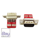 D-SUB 9 Stecker / Buchse Ltplatinen 2 Stk
