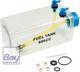 Bay-Tec Benzin Tank 600ml mit Alu-Verschluss