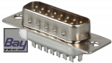 D-SUB Stecker 15-polig gerade mit Ltkelch