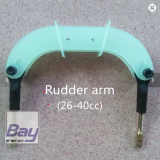 Bay-Tec GFK Doppel Seitenruder Anlenkung 26-40ccm incl. Kugelk�pfe und Zubeh�r f�r Seilanlenkung