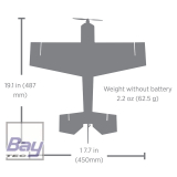 UMX Eratix 3D FF (Flat Foamy) 450mm BNF Basic with AS3X and SAFE Select