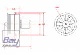 FMS 64mm 11 Blatt Ducted Fan V2 / Impeller incl. Brushless Motor 2840-KV3900 (fr 3S)