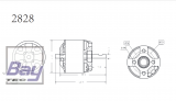 Robbe Modellsport RO-POWER TORQUE 2828 1350 K/V Brushless Motor