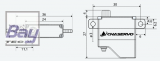 CHASERVO HV85H 8,5mm HV Servo 8,9kg - F3K F5K RES-Segler schmale, dnne Flgel