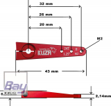 Kuza Servohebel 1-Arm Hitec 24T 32/26/20mm 1.25 M2 Heavy Duty V2 Aluminium