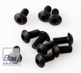Kuza Servohebelschrauben fr HITEC 24T 2,5x6 mm fr Metall Servogetriebe 10Stk.