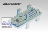 Futaba R7008 / R7108 / R2008 / R3008 / R6106 Empf�ngerhalterung mit Servokabel Zugentlastung