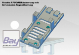 Futaba R7008 / R7108 / R2008 / R3008 / R6106 Empfngerhalterung mit Servokabel Zugentlastung