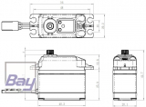 Savx SB-2274SG Servo 25Kg 0,08s HV Alu Brushless Stahl Getriebe