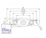 Servo Horn Double Sided Plastic High Torque 25T (2)