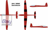 RC-FLIGHT-ACADEMY X-RAY 3500mm ARF - ROT - VOLL GFK/CFK - Leistung wird neu definiert werden....