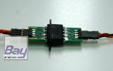 Tragfl�chensteckverbinder 8polig mit Stiftleiste, Stecker & Buchse