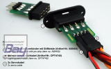 Tragfl�chensteckverbinder 8polig mit Stiftleiste, Stecker & Buchse
