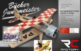 RC-Factory Bcker Jungmeister - Gelb - 775mm