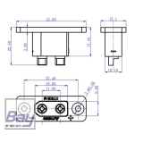 XT90E Einbau Stecker 1 Stk.