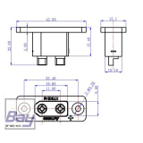 XT90E Einbau Stecker 1 Stk.