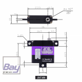 AGF-RC A24CHR Flchen Servo HV - 10mm 24,5g / 8kg/cm / Titan Getriebe