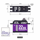 AGF-RC A35BHLP Servo - 15mm - 22kg/cm - 45g