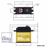 AGF-RC B53DHS Servo HV - 24kg - 20mm - 0,19sec / 60