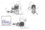 Benzinmotor NGH GT-17 17CC 2-Takter mit W/Rcexl CDI Zndung