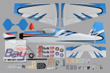 Phoenix SLICK 580 blau GP/EP 30-40CC ARF - 185 cm