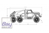 ROC-Hobby / FMS ATLAS 6x6 blau 1:18 - Crawler RTR 2.4GHz