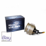 FMS 90MM Pro 12 Blatt Alu Impeller EDF mit 4075-KV1500 Inrunner Brushless Motor (8S)