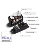 DSSERVO BLS3235 Brushless Servo 37KG / 0.072sec@8.4V voll Metall Getriebe