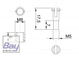 Topmodel Clip fixing mini - Tragflchen-Arretierung - 2 Paar