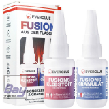 Everglue FUSION aus der Flasche bestehend aus Fusionsklebstoff 20g Dosierflasche + Fusionsgranulat 40g Dosierflasche