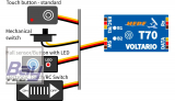 HEPF Voltario T70 JR - Der Voltario T70 ist eine digitale Hochleistungs-Doppelbatterie-Weiche mit fortschrittlichen Telemetriefunktionen.