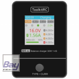 ToolkitRC M4AC Smart Charger AC 30W 2,5A LCD Farbdisplay