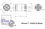 Bay-Tec XPower Brushless-Motor F2925/8 F5J WINDY - 102g - 1380KV